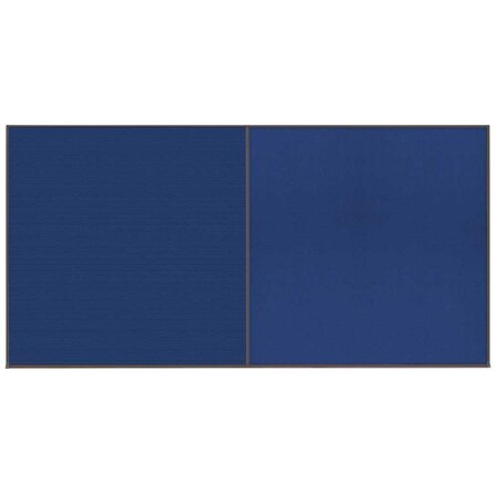 United Visual Products Enclosed Corkboard, 1 Door, 72"x36", 4" Fra UV3411-SATIN-DBURGU